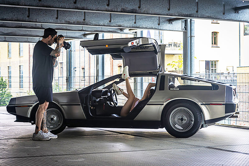 delorean in the media