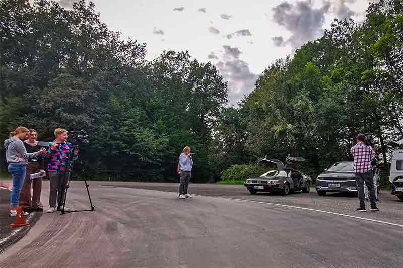delorean in the media
